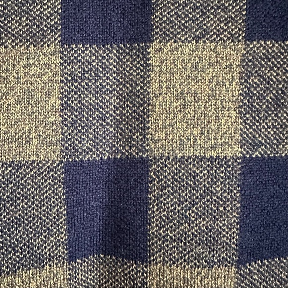 Buffalo check sweater jacket - academia preppy old money aesthetic - Picture 5 of 10